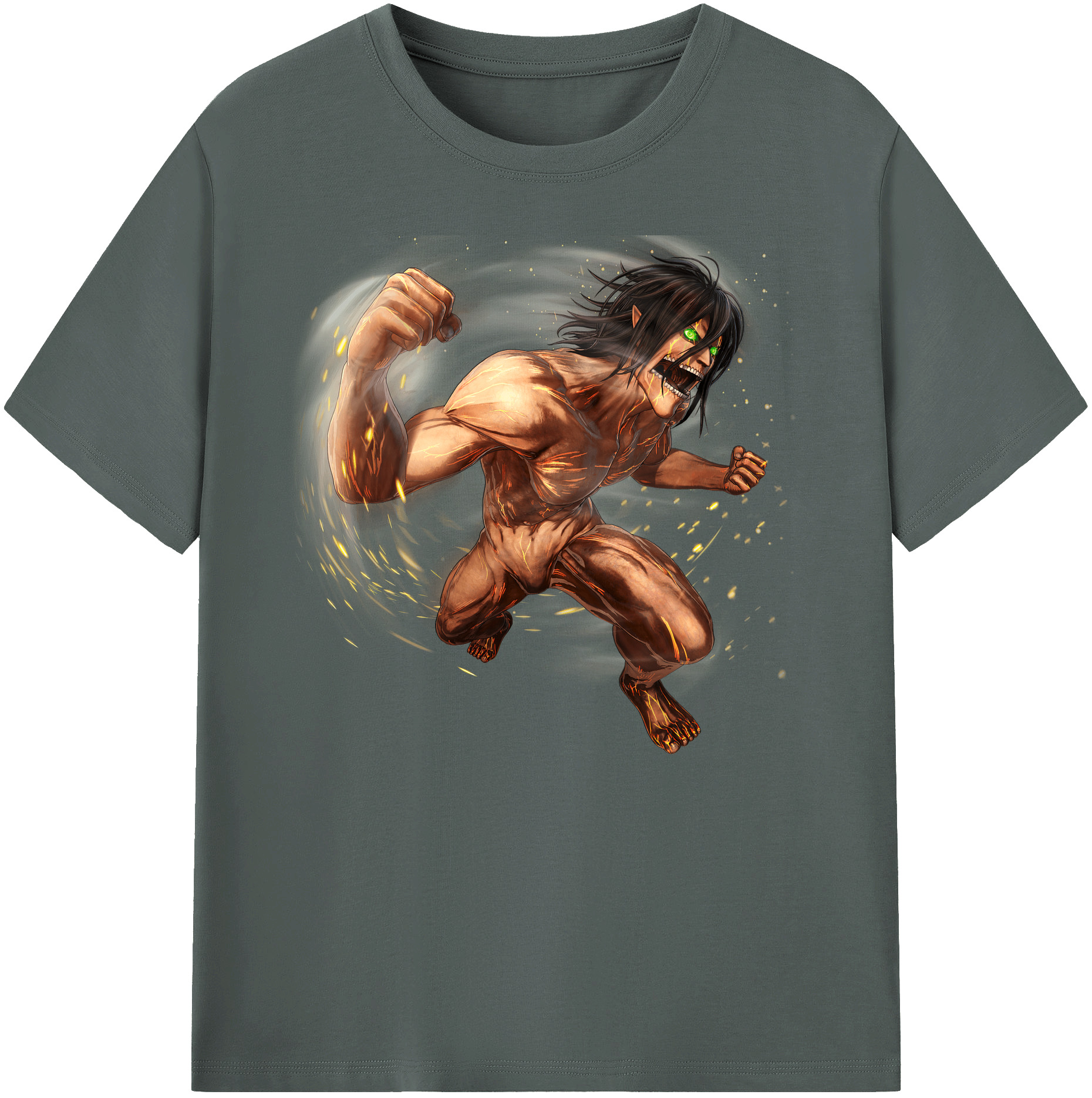 （画像用） 進撃の巨人 Attack on Titan 綿100％ メンズ半袖Tシャツ｜肌触りやわらか＆通気性